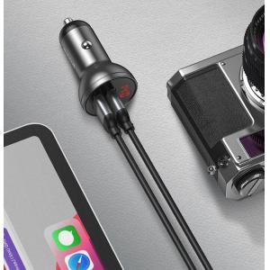 BASEUS φορτιστής αυτοκινήτου CCBX-0G, 2x USB, 4.8A 24W, μαύρο | Αξεσουάρ κινητών | elabstore.gr
