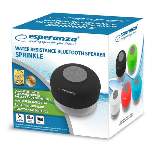 ESPERANZA Φορητό ηχείο Sprinkle EP124K, bluetooth, με βεντούζα, μαύρο | eLabstore.gr ESPERANZA Φορητό ηχείο Sprinkle EP124K, bluetooth, με βεντούζα, μαύρο | Εικόνα & Ήχος | elabstore.gr