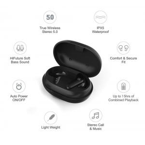HIFUTURE earphones FreeAir, true wireless, με θήκη φόρτισης, μαύρα | eLabstore.gr HIFUTURE earphones FreeAir, true wireless, με θήκη φόρτισης, μαύρα | Αξεσουάρ κινητών | elabstore.gr