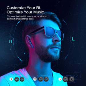 MPOW earphones M9, true wireless, με θήκη φόρτισης, μαύρα | eLabstore.gr