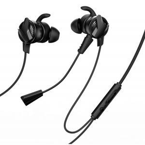 BASEUS earphones GAMO H15, 3.5mm, με διπλό εύκαμπτο μικρόφωνο, μαύρα | Αξεσουάρ κινητών | elabstore.gr