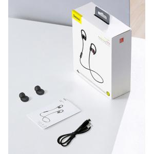 BASEUS bluetooth earphones ENCOK S17, με μαγνήτη, αδιάβροχα, μαύρα | eLabstore.gr