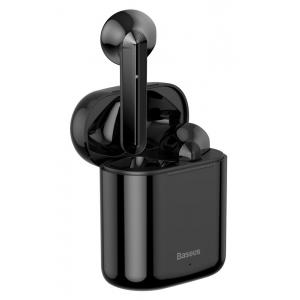BASEUS earphones ENCOK W09, true wireless, με θήκη φόρτισης, μαύρα | Αξεσουάρ κινητών | elabstore.gr