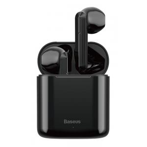 BASEUS earphones ENCOK W09, true wireless, με θήκη φόρτισης, μαύρα | Αξεσουάρ κινητών | elabstore.gr