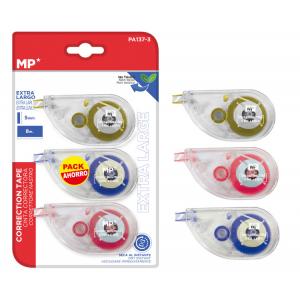 MP διορθωτική ταινία PA137-3, 5mm x 8m, σετ 3τμχ | Αναλώσιμα - Είδη Γραφείου | elabstore.gr