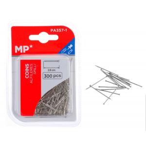 MP μεταλλικές καρφίτσες PA357-1, 2.8cm, 300τμχ | Αναλώσιμα - Είδη Γραφείου | elabstore.gr