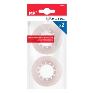 MP κολλητική ταινία PA501, διάφανη, 24mm, 30m, 2τμχ | Αναλώσιμα - Είδη Γραφείου | elabstore.gr