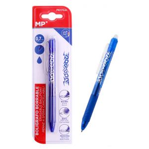 MP στυλό erasable με γόμα PE170A, 0.7mm, μπλε | Αναλώσιμα - Είδη Γραφείου | elabstore.gr