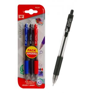 MP σετ στυλό διαρκείας τριών χρωμάτων PE251, 1.0mm, 3τμχ | Αναλώσιμα - Είδη Γραφείου | elabstore.gr