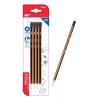MP ξύλινο μολύβι με γόμα PE301, τρίγωνο, HB, 4τμχ | eLabstore.gr MP ξύλινο μολύβι με γόμα PE301, τρίγωνο, HB, 4τμχ | Αναλώσιμα - Είδη Γραφείου | elabstore.gr