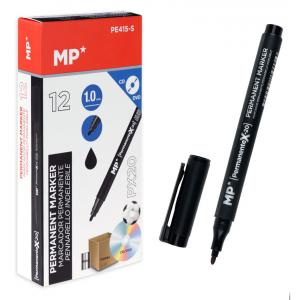 MP ανεξίτηλος μαρκαδόρος PE415-S για CD-DVD, 1mm, μαύρος 12τμχ | Αναλώσιμα - Είδη Γραφείου | elabstore.gr