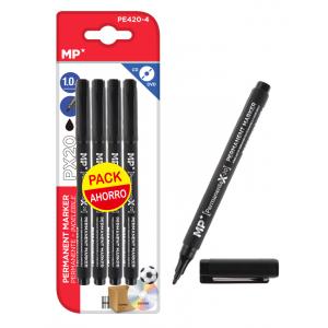 MP ανεξίτηλος μαρκαδόρος PE420-4 για CD-DVD, 1mm, μαύρος, 4τμχ | Αναλώσιμα - Είδη Γραφείου | elabstore.gr