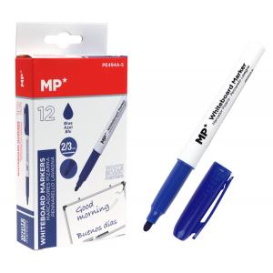 MP Μαρκαδόρος ασπροπίνακα PE494A-S, πάχος μύτης 2-3mm, μπλε, 12τμχ | Αναλώσιμα - Είδη Γραφείου | elabstore.gr