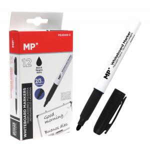 MP Μαρκαδόρος ασπροπίνακα PE494N-S, πάχος μύτης 2-3mm, μαύρος, 12τμχ | Αναλώσιμα - Είδη Γραφείου | elabstore.gr