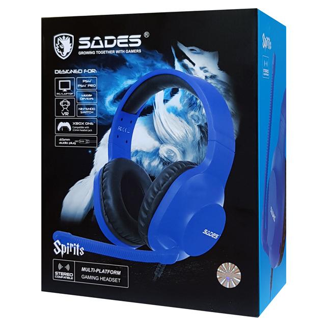 SADES Gaming Headset Spirits SA-721, Multiplatform, 3.5mm, μπλε | eLabstore.gr SADES Gaming Headset Spirits SA-721, Multiplatform, 3.5mm, μπλε - Image 6