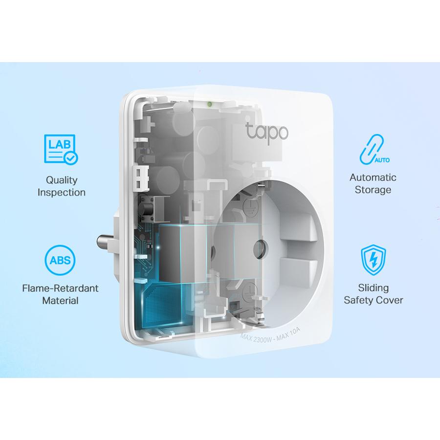 TP-LINK smart αντάπτορας ρεύματος TAPO-P100, Wi-Fi, ΒΤ, Ver. 1.0, 4τμχ | eLabstore.gr TP-LINK smart αντάπτορας ρεύματος TAPO-P100, Wi-Fi, ΒΤ, Ver. 1.0, 4τμχ - Image 6