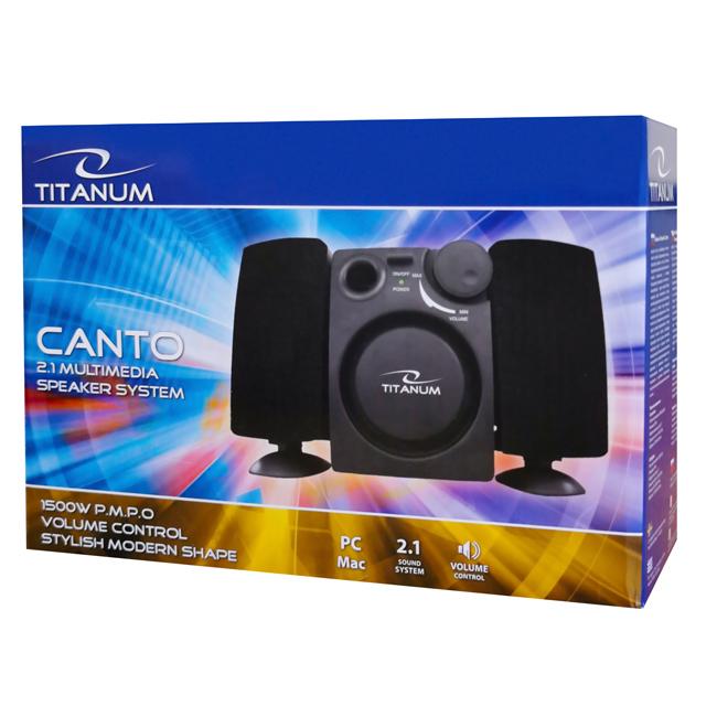 TITANUM ηχεία canto TP101, 2.1ch, 3.5mm, μαύρα | eLabstore.gr TITANUM ηχεία canto TP101, 2.1ch, 3.5mm, μαύρα | Συνοδευτικά PC | elabstore.gr