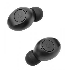 CELEBRAT bluetooth earphones TWS-W5, true wireless, θήκη φόρτισης, μαύρο | Αξεσουάρ κινητών | elabstore.gr