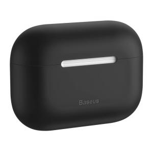 BASEUS θήκη σιλικόνης WIAPPOD-ABZ01 για Apple Airpods Pro, μαύρη | Αξεσουάρ κινητών | elabstore.gr