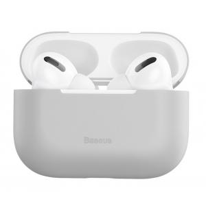 BASEUS θήκη σιλικόνης WIAPPOD-ABZ0G για Apple Airpods Pro, γκρι | Αξεσουάρ κινητών | elabstore.gr