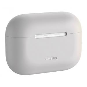 BASEUS θήκη σιλικόνης WIAPPOD-ABZ0G για Apple Airpods Pro, γκρι | Αξεσουάρ κινητών | elabstore.gr