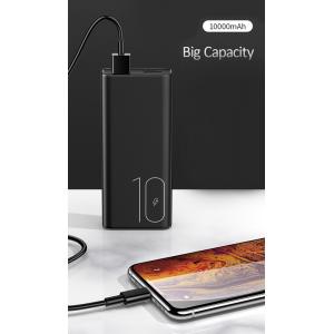 USAMS power bank PB31 10000mAh, 2x output, 2.1A, μαύρο | Αξεσουάρ κινητών | elabstore.gr