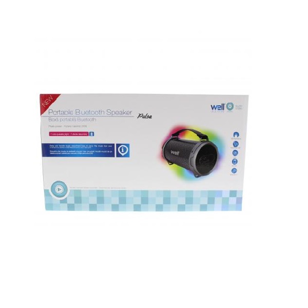 Well Φορητό ηχείο bluetooth PULSE SPKR-BT-PULSE-WL | eLabstore.gr Well Φορητό ηχείο bluetooth PULSE SPKR-BT-PULSE-WL | Περιφερειακά | elabstore.gr
