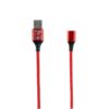 Καλώδιο USB Φόρτισης-Data Magnetic Braided 3.5A QC 2.0 1m Κόκκινο NSP | ELABSTORE.GR