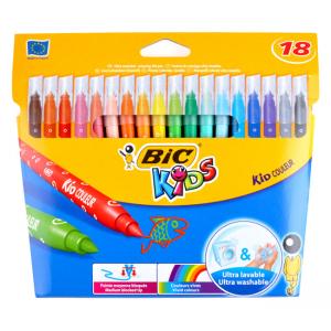 BIC σετ χρωματιστών μαρκαδόρων ζωγραφικής 21600273 KID Couleur, 18τμχ | Αναλώσιμα - Είδη Γραφείου | elabstore.gr