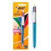 BIC στυλό διαρκείας 4 Colours με μύτη 1mm, μπλε | Αναλώσιμα - Είδη Γραφείου | elabstore.gr