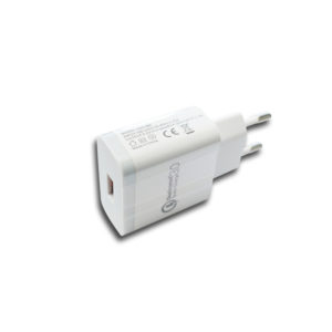 Universal 1 USB Port Fast Wall Charger QC 3.0 Λευκό 3.1A | ELABSTORE.GR