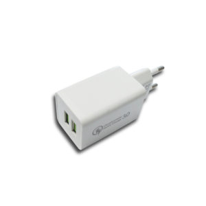 Universal A10 2 USB Port Fast Wall Charger QC 3.0 Λευκό 4.0A | ELABSTORE.GR