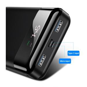 USAMS power bank US-CD103 30000mAh, οθόνη, 3x output, QC3.0 PD3A, μαύρο | Αξεσουάρ κινητών | elabstore.gr