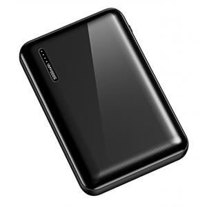 USAMS power bank PB39 5000mAh, slim, 2x output, 2A, μαύρο | Αξεσουάρ κινητών | elabstore.gr
