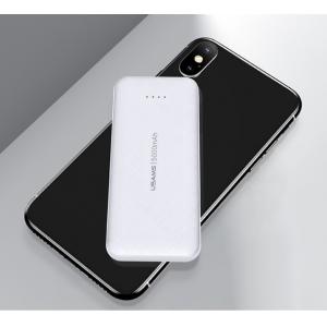 USAMS power bank PB33 5000mAh, slim, 1x output, 2.1A, λευκό | Αξεσουάρ κινητών | elabstore.gr