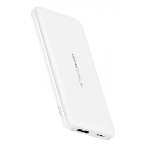 USAMS power bank PB33 5000mAh, slim, 1x output, 2.1A, λευκό | Αξεσουάρ κινητών | elabstore.gr