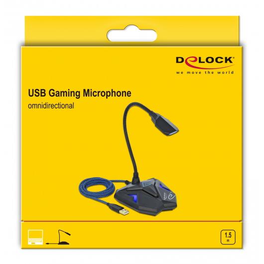 DELOCK Gaming μικρόφωνο 66330, omnidirectional, με mute, USB | eLabstore.gr DELOCK Gaming μικρόφωνο 66330, omnidirectional, με mute, USB | Συνοδευτικά PC | elabstore.gr