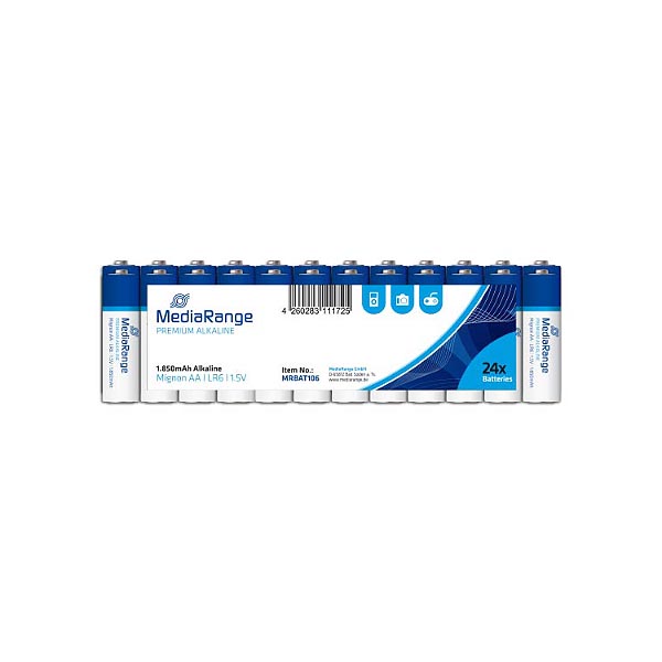 MEDIARANGE ALC LR6 AA shrink 24τεμ Αλκαλική Μπαταρία | eLabstore.gr MEDIARANGE ALC LR6 AA shrink 24τεμ Αλκαλική Μπαταρία | ELABSTORE.GR