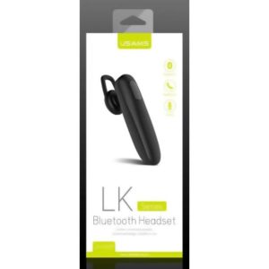 USAMS bluetooth earphone US-LK001, LK series, BT 4.1, μαύρο | Αξεσουάρ κινητών | elabstore.gr