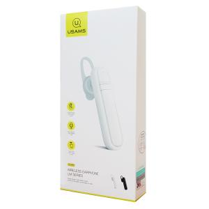 USAMS bluetooth earphone US-LM001, LM series, BT 4.2, λευκό | Αξεσουάρ κινητών | elabstore.gr