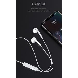USAMS bluetooth earphones BHULN01, LN series, BT 4.2, λευκό | eLabstore.gr
