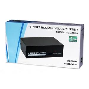 POWERTECH VGA video splitter CAB-G030, από 1 σε 4 συσκευές, 1920 x 1440px | Καλώδια | elabstore.gr