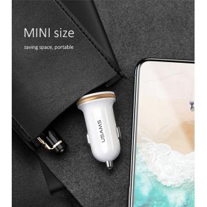 USAMS φορτιστής αυτοκινήτου C4, 2x USB, 4.8A, μεταλλικός, λευκός | eLabstore.gr USAMS φορτιστής αυτοκινήτου C4, 2x USB, 4.8A, μεταλλικός, λευκός | Αξεσουάρ κινητών | elabstore.gr