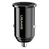 USAMS φορτιστής αυτοκινήτου C8, 2x USB, 3.1A, μαύρος | Αξεσουάρ κινητών | elabstore.gr