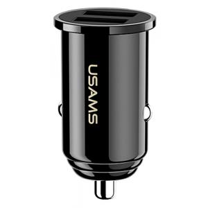 USAMS φορτιστής αυτοκινήτου C8, 2x USB, 3.1A, μαύρος | Αξεσουάρ κινητών | elabstore.gr
