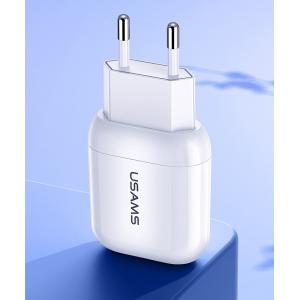 USAMS φορτιστής τοίχου T19, 1x USB, 2.1A, λευκός | eLabstore.gr USAMS φορτιστής τοίχου T19, 1x USB, 2.1A, λευκός | Αξεσουάρ κινητών | elabstore.gr