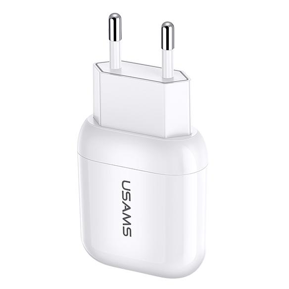USAMS φορτιστής τοίχου T19, 1x USB, 2.1A, λευκός | eLabstore.gr USAMS φορτιστής τοίχου T19, 1x USB, 2.1A, λευκός | Αξεσουάρ κινητών | elabstore.gr