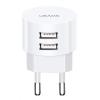 USAMS φορτιστής τοίχου T20, 2x USB, 2.1A, λευκός | Αξεσουάρ κινητών | elabstore.gr