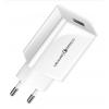 USAMS φορτιστής τοίχου T22, 1x USB, QC3.0 18W 3A, λευκός | Αξεσουάρ κινητών | elabstore.gr