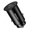 USAMS φορτιστής αυτοκινήτου C15, USB & type-C, 5A, μεταλλικός, μαύρος | Αξεσουάρ κινητών | elabstore.gr